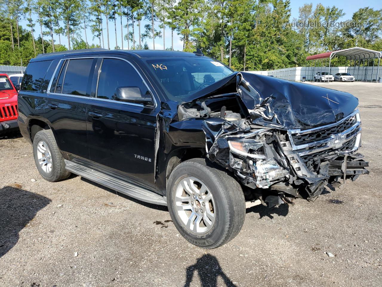 2015 Chevrolet Tahoe C1500 Lt Black vin: 1GNSCBKC2FR631802