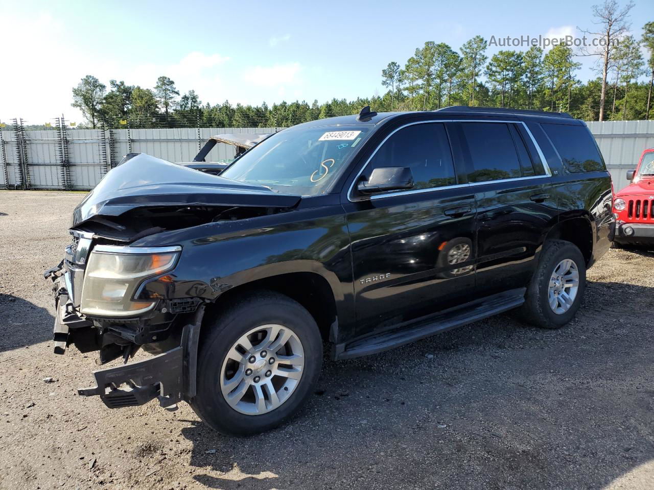 2015 Chevrolet Tahoe C1500 Lt Black vin: 1GNSCBKC2FR631802