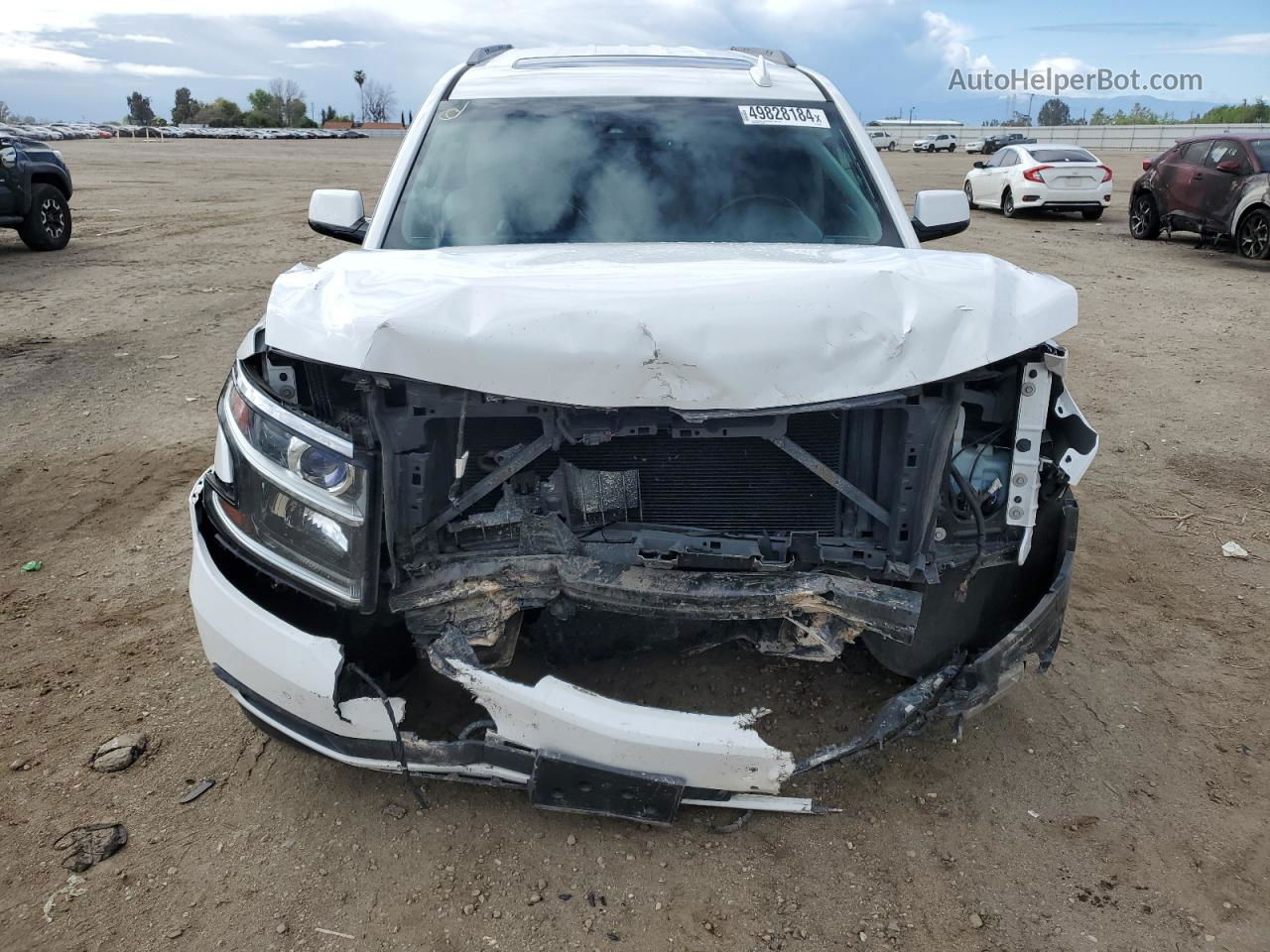 2016 Chevrolet Tahoe C1500 Lt White vin: 1GNSCBKC2GR479893