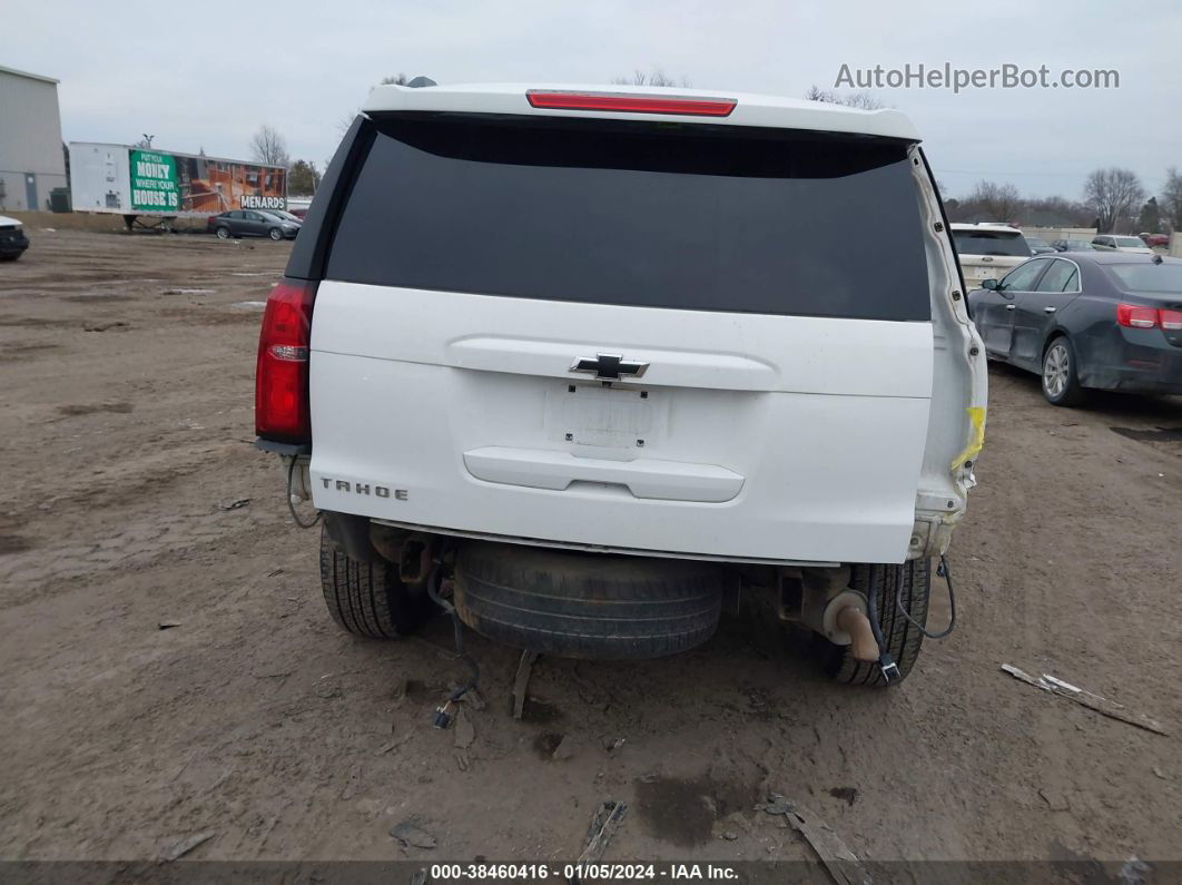 2015 Chevrolet Tahoe Lt White vin: 1GNSCBKC3FR534110