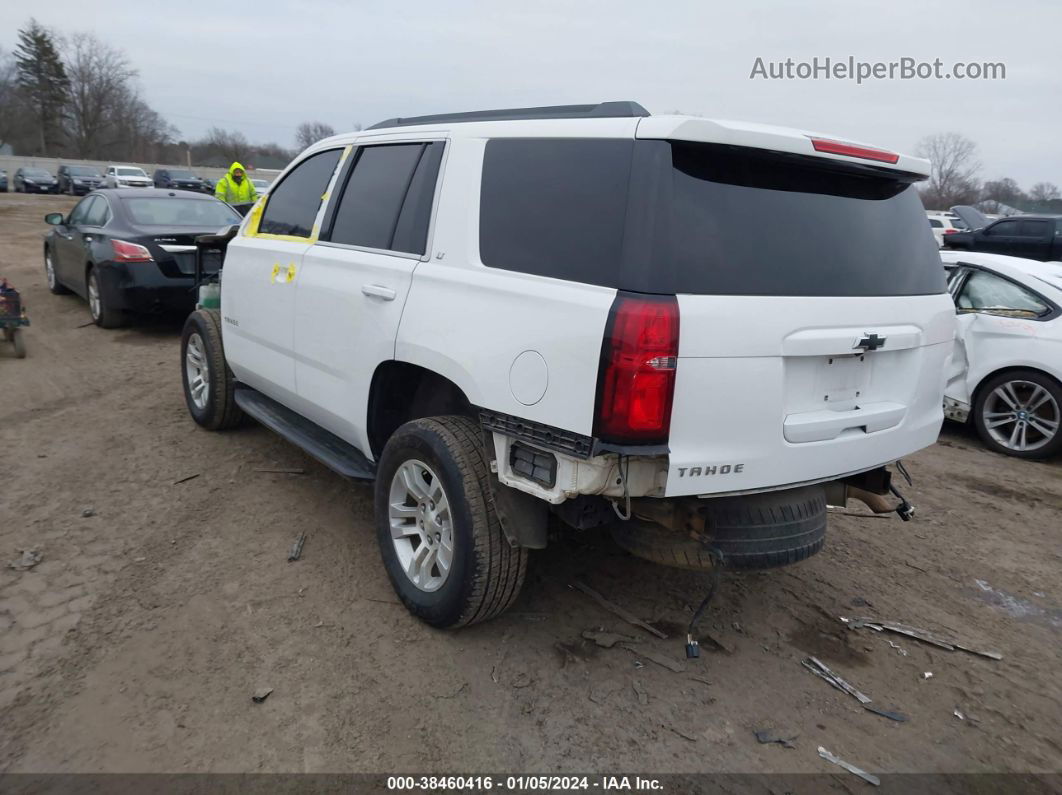 2015 Chevrolet Tahoe Lt White vin: 1GNSCBKC3FR534110