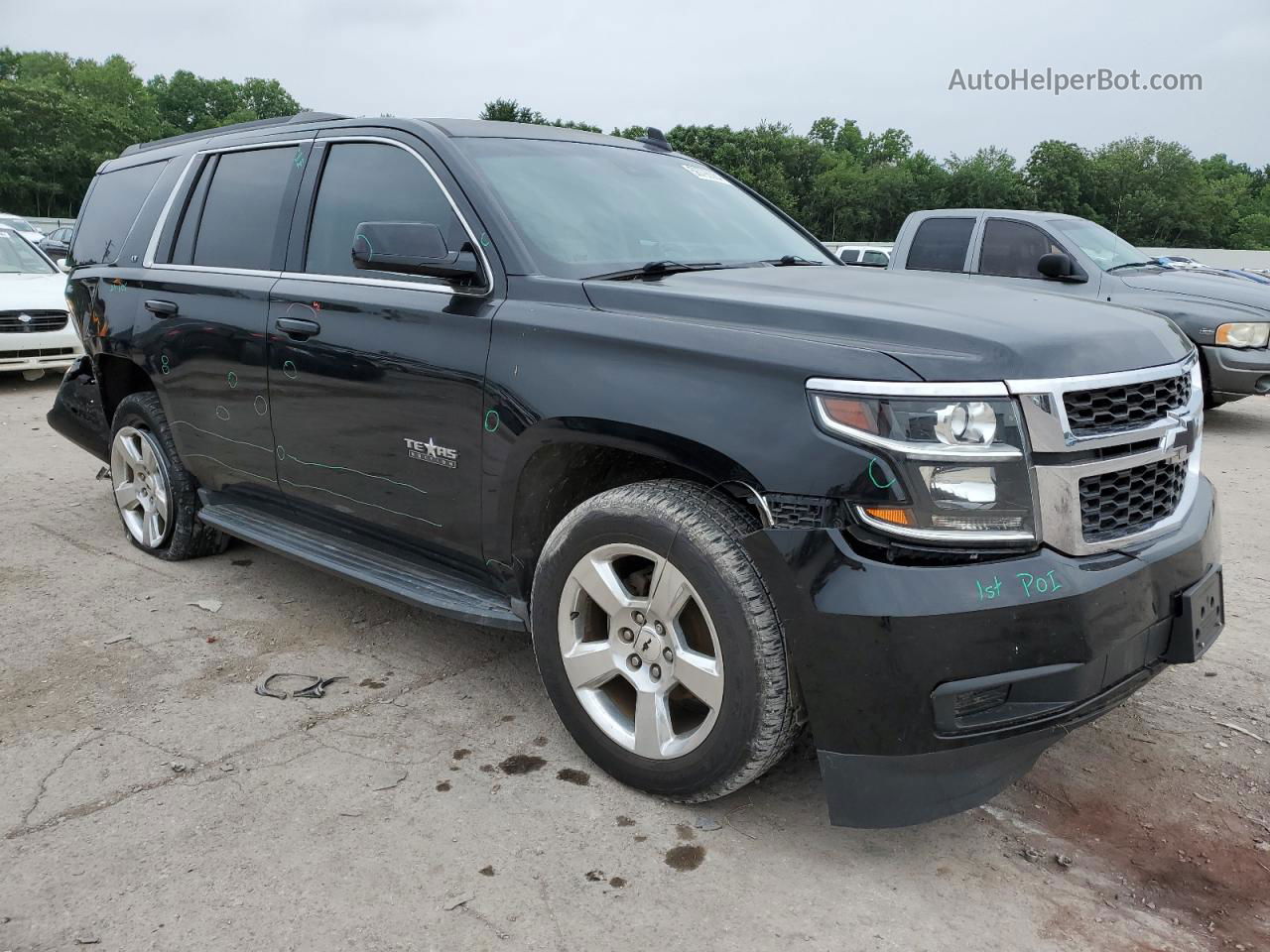 2015 Chevrolet Tahoe C1500 Lt Black vin: 1GNSCBKC3FR729432