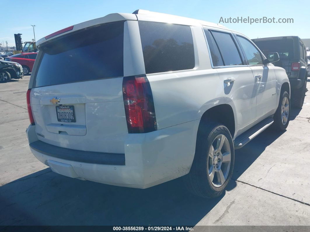 2015 Chevrolet Tahoe Lt White vin: 1GNSCBKC4FR308108