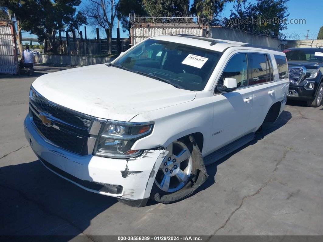 2015 Chevrolet Tahoe Lt White vin: 1GNSCBKC4FR308108