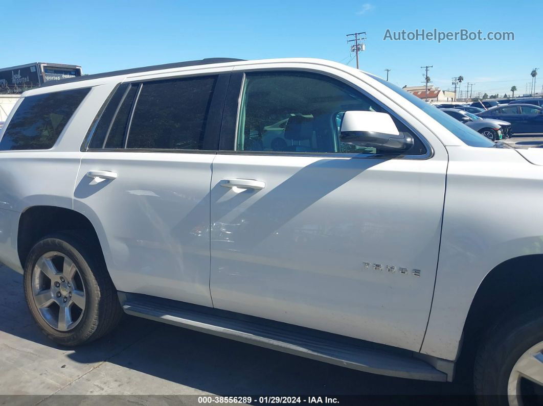 2015 Chevrolet Tahoe Lt White vin: 1GNSCBKC4FR308108