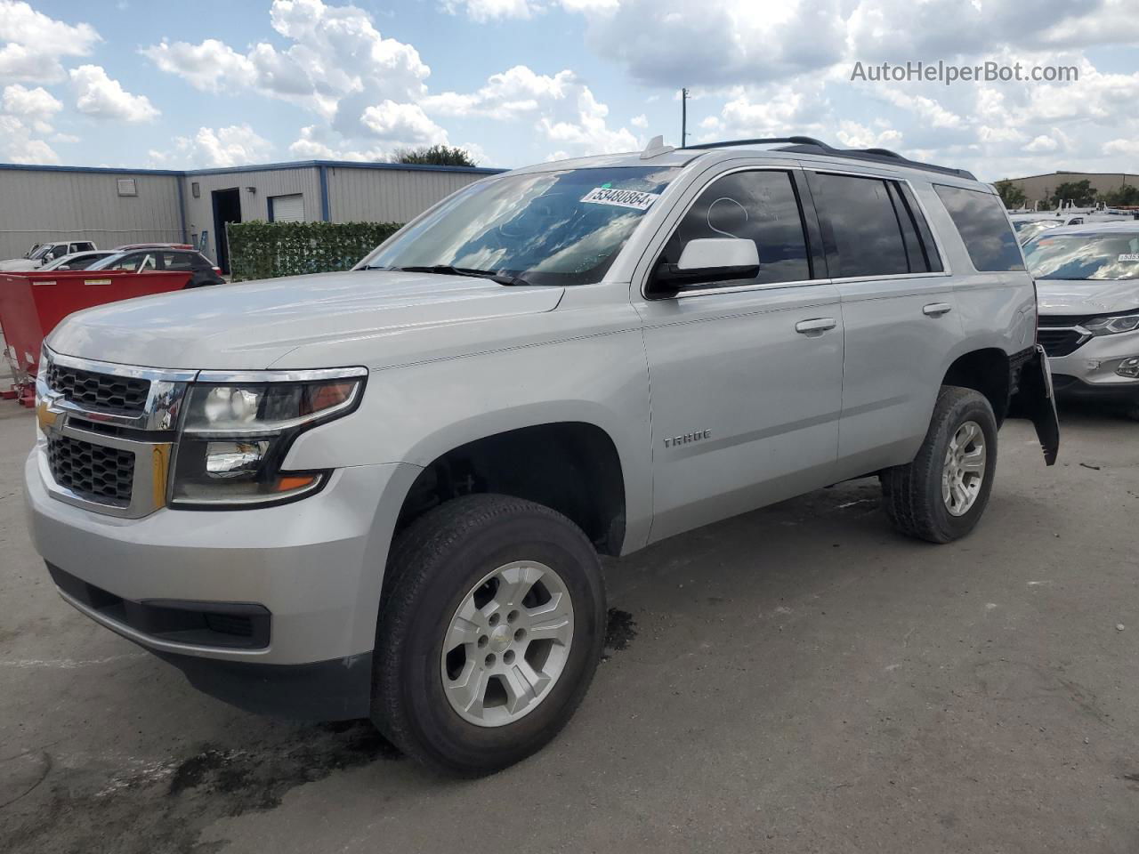 2015 Chevrolet Tahoe C1500 Lt Silver vin: 1GNSCBKC4FR711831