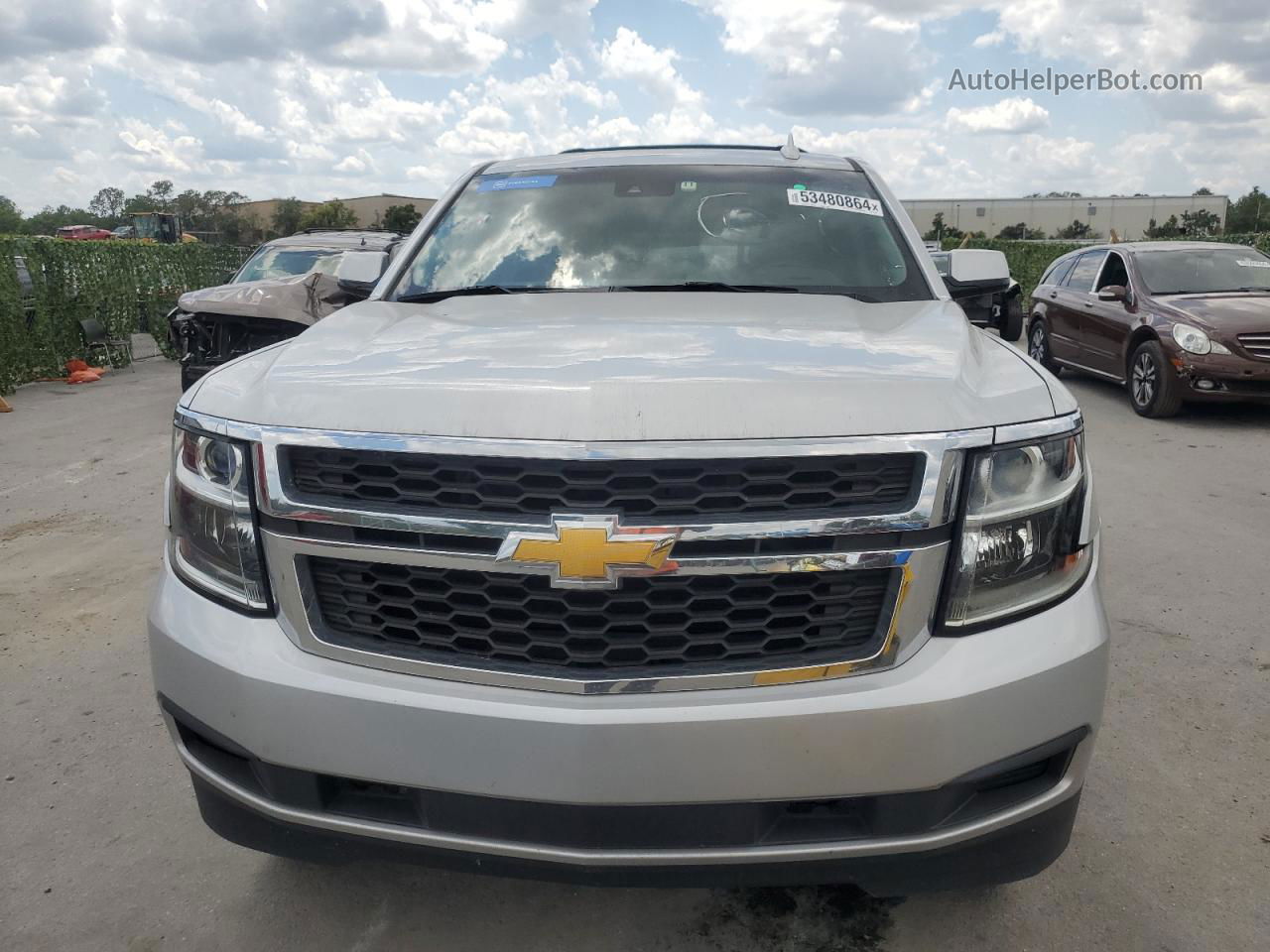 2015 Chevrolet Tahoe C1500 Lt Silver vin: 1GNSCBKC4FR711831