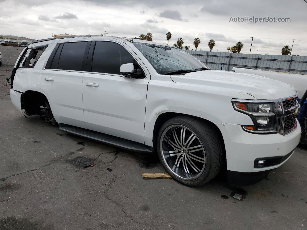 2016 Chevrolet Tahoe C1500 Lt White vin: 1GNSCBKC4GR473853