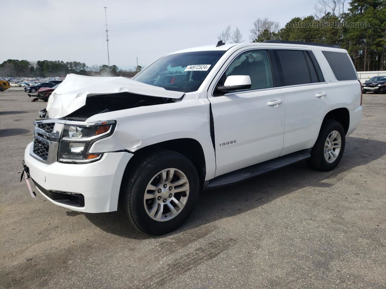 2015 Chevrolet Tahoe C1500 Lt White vin: 1GNSCBKC5FR148269