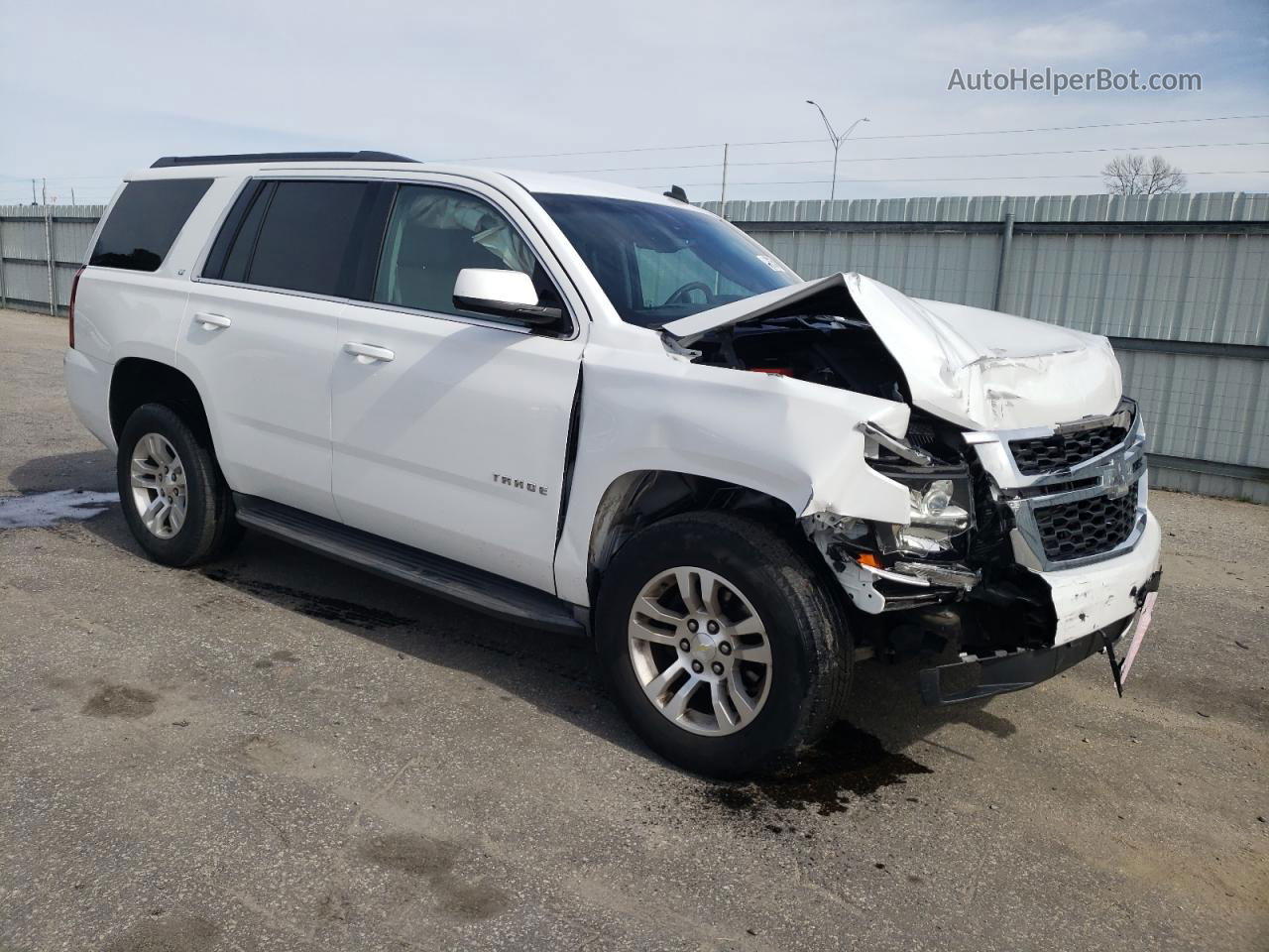 2015 Chevrolet Tahoe C1500 Lt White vin: 1GNSCBKC5FR148269