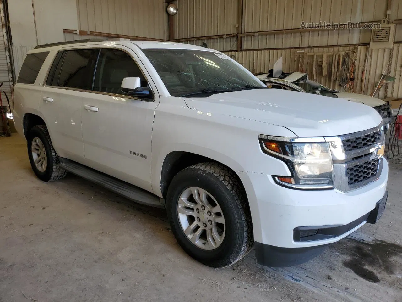 2015 Chevrolet Tahoe C1500 Lt White vin: 1GNSCBKC6FR121498