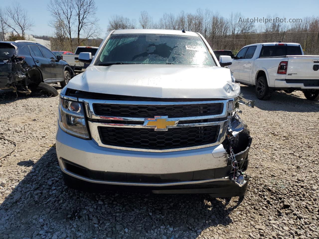 2015 Chevrolet Tahoe C1500 Lt Silver vin: 1GNSCBKC8FR293127