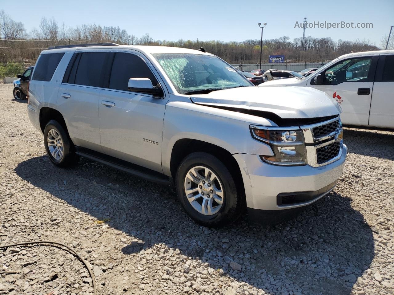 2015 Chevrolet Tahoe C1500 Lt Silver vin: 1GNSCBKC8FR293127