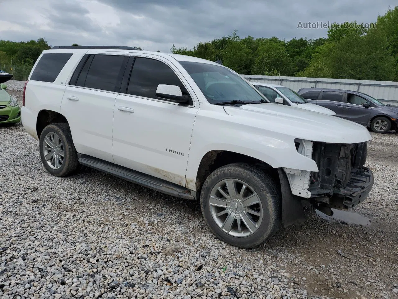 2015 Chevrolet Tahoe C1500 Lt White vin: 1GNSCBKC8FR295489