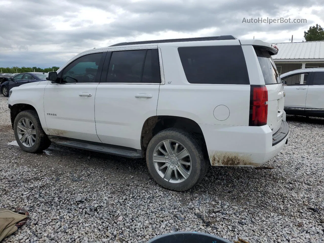 2015 Chevrolet Tahoe C1500 Lt White vin: 1GNSCBKC8FR295489