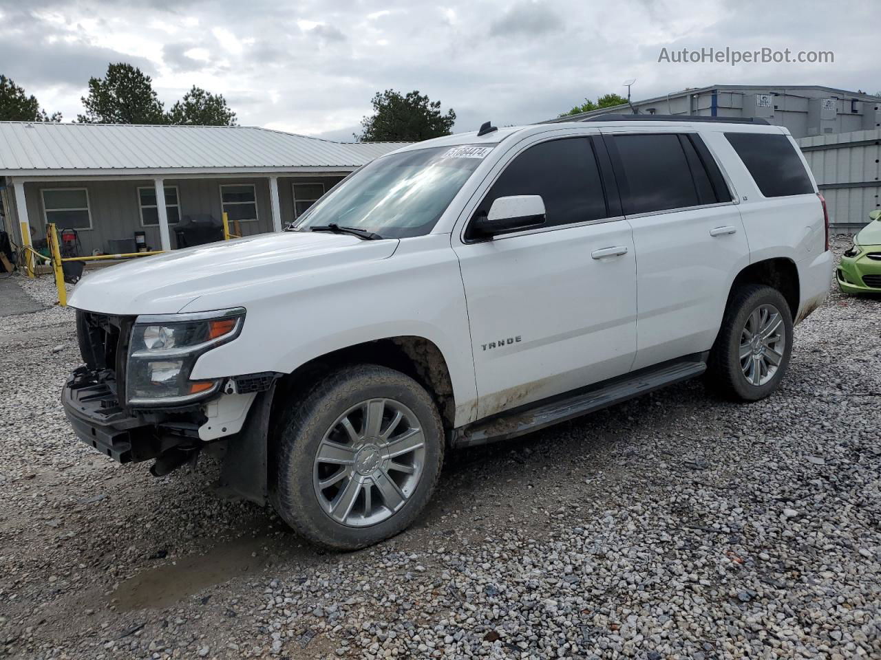 2015 Chevrolet Tahoe C1500 Lt White vin: 1GNSCBKC8FR295489