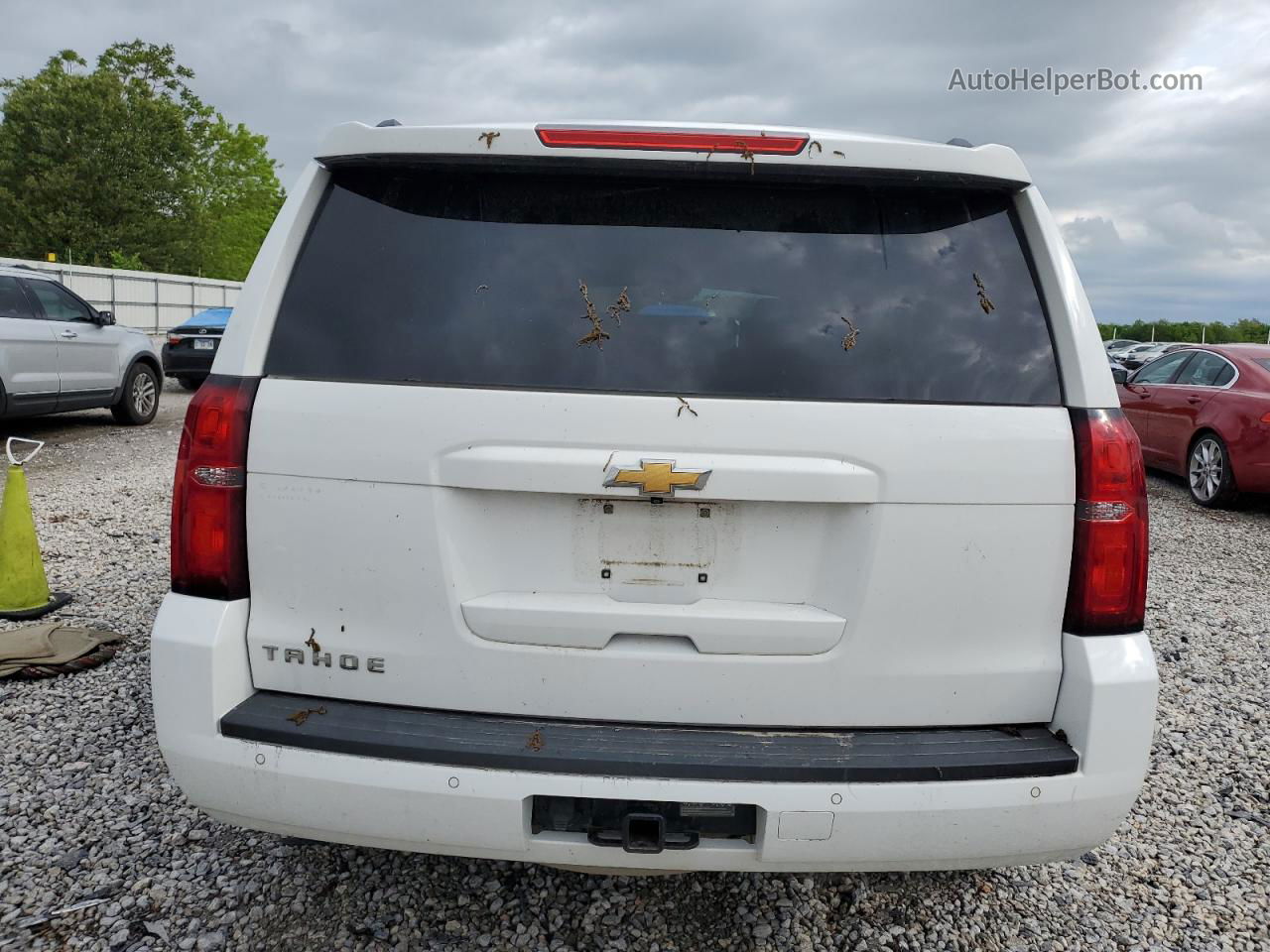 2015 Chevrolet Tahoe C1500 Lt White vin: 1GNSCBKC8FR295489