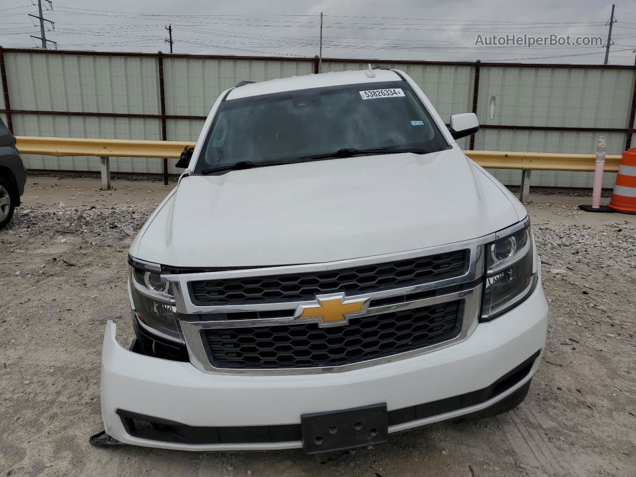 2015 Chevrolet Tahoe C1500 Lt White vin: 1GNSCBKC8FR640424