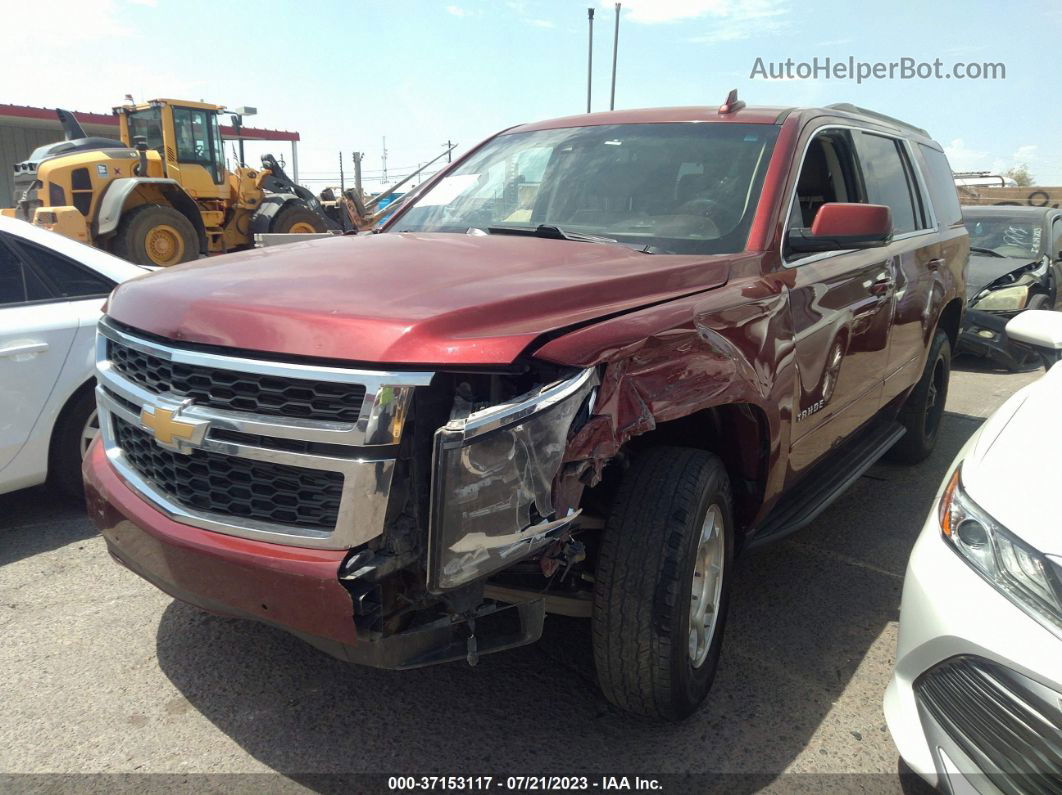 2016 Chevrolet Tahoe Lt Maroon vin: 1GNSCBKC8GR239618