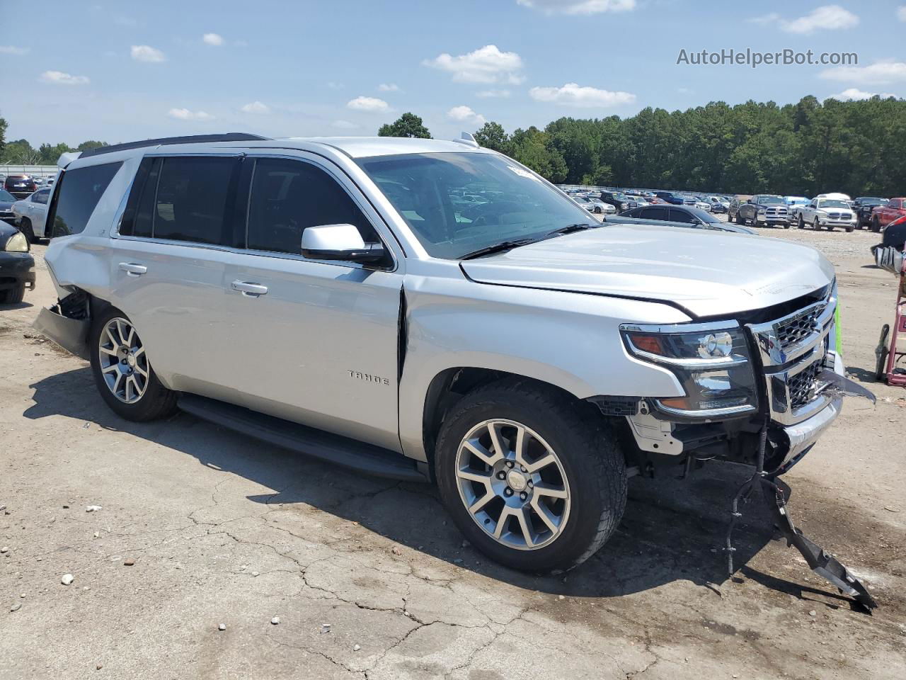 2016 Chevrolet Tahoe C1500 Lt Silver vin: 1GNSCBKC8GR295218