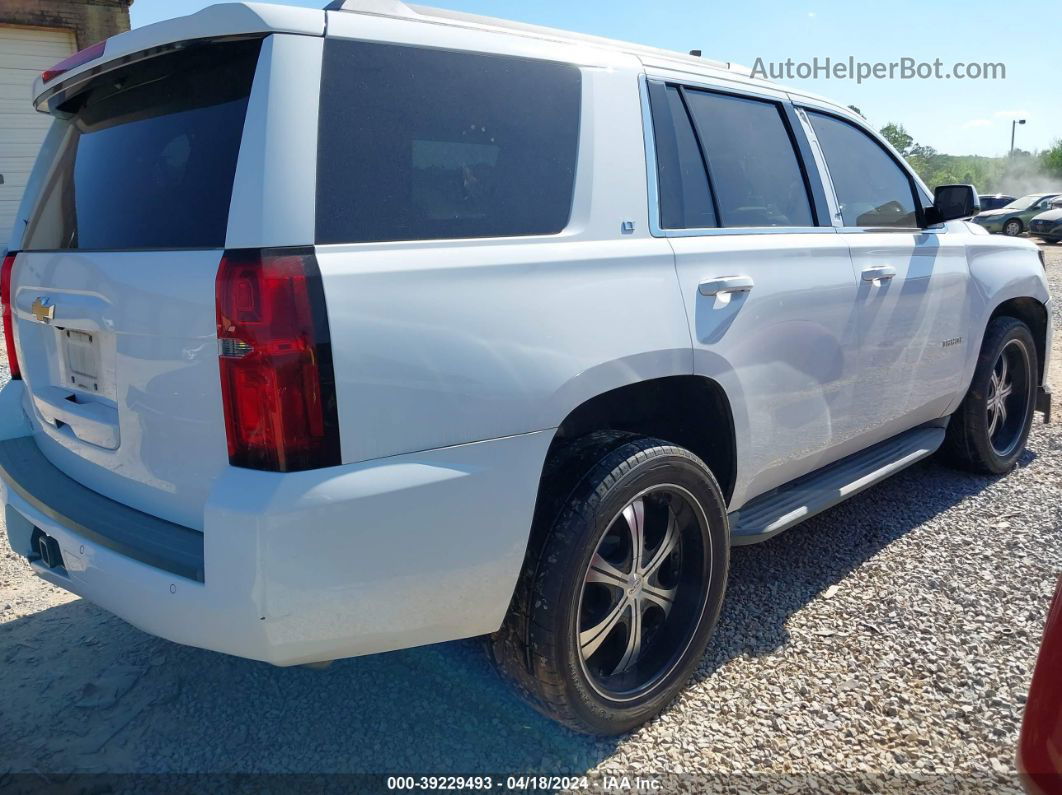 2015 Chevrolet Tahoe Lt White vin: 1GNSCBKC9FR294027