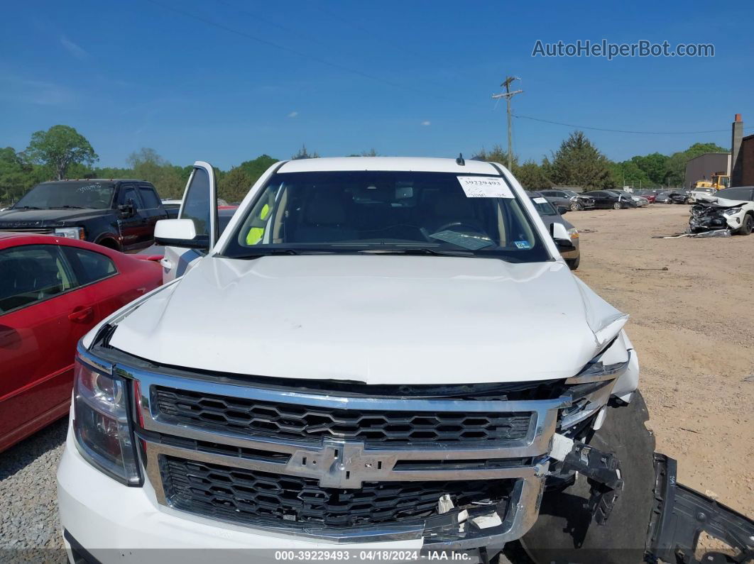 2015 Chevrolet Tahoe Lt White vin: 1GNSCBKC9FR294027