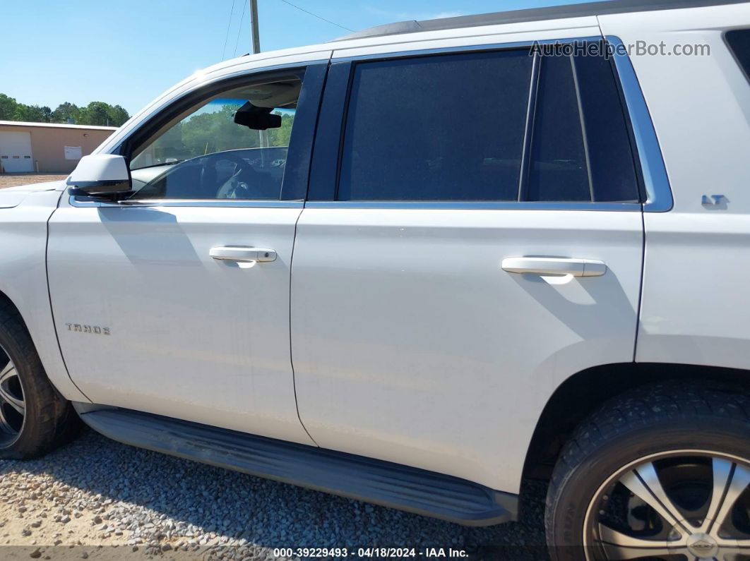 2015 Chevrolet Tahoe Lt White vin: 1GNSCBKC9FR294027