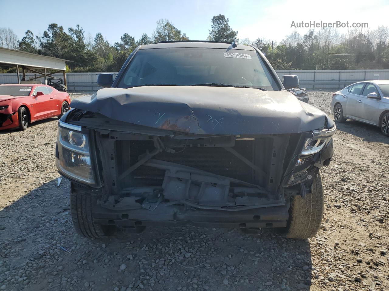 2015 Chevrolet Tahoe C1500 Lt Gray vin: 1GNSCBKC9FR551946