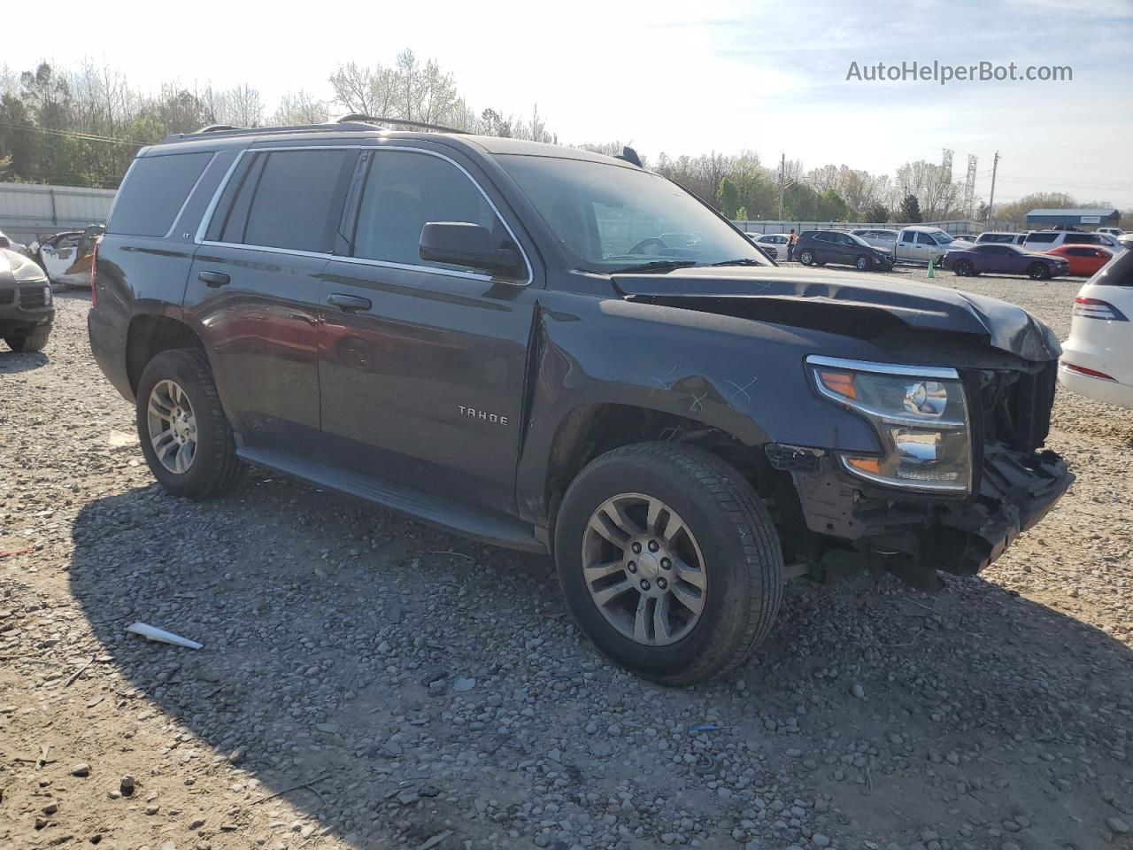 2015 Chevrolet Tahoe C1500 Lt Gray vin: 1GNSCBKC9FR551946