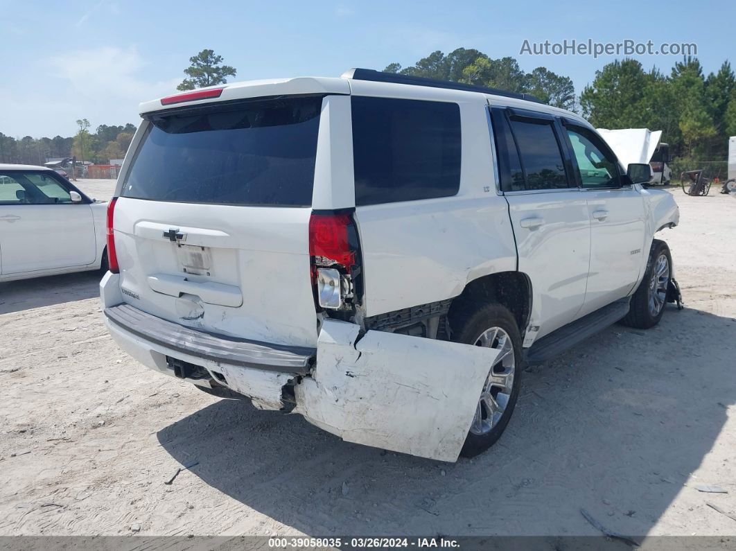 2015 Chevrolet Tahoe Lt White vin: 1GNSCBKC9FR664067