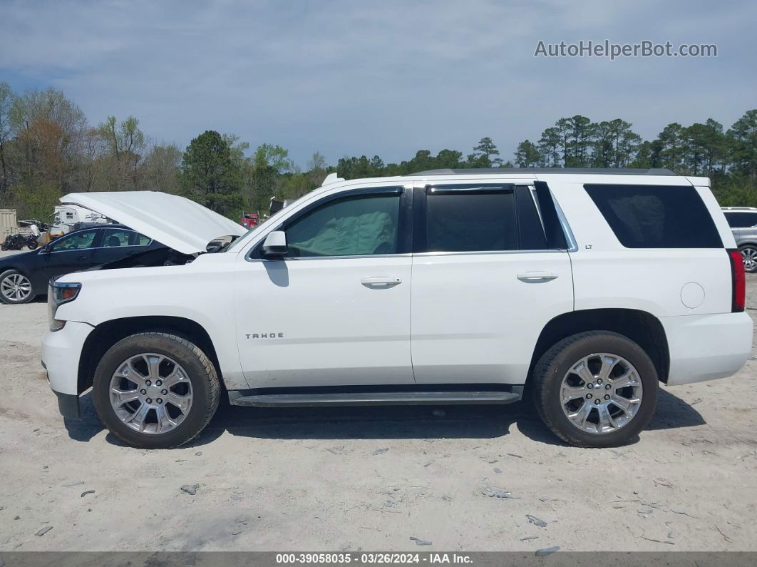 2015 Chevrolet Tahoe Lt White vin: 1GNSCBKC9FR664067