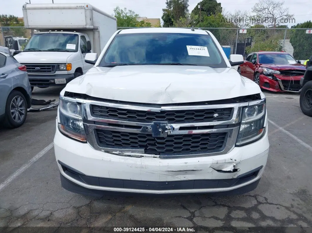 2015 Chevrolet Tahoe Lt White vin: 1GNSCBKCXFR177153