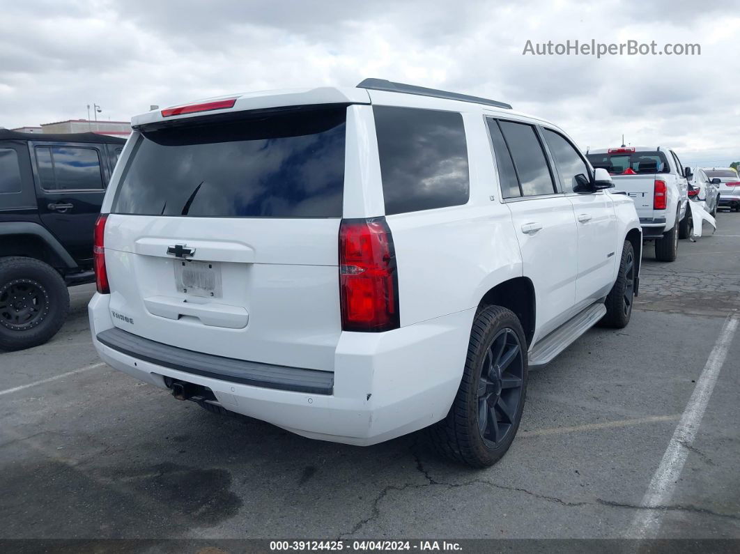 2015 Chevrolet Tahoe Lt White vin: 1GNSCBKCXFR177153