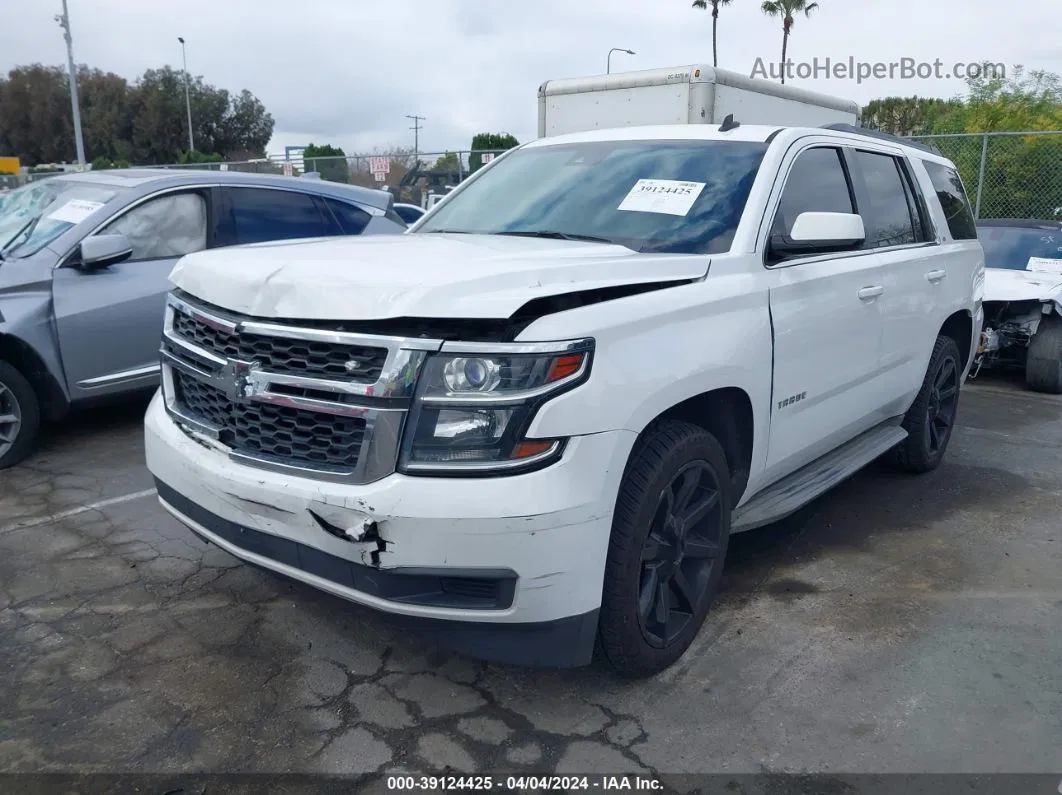 2015 Chevrolet Tahoe Lt White vin: 1GNSCBKCXFR177153