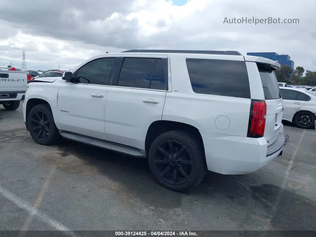 2015 Chevrolet Tahoe Lt White vin: 1GNSCBKCXFR177153