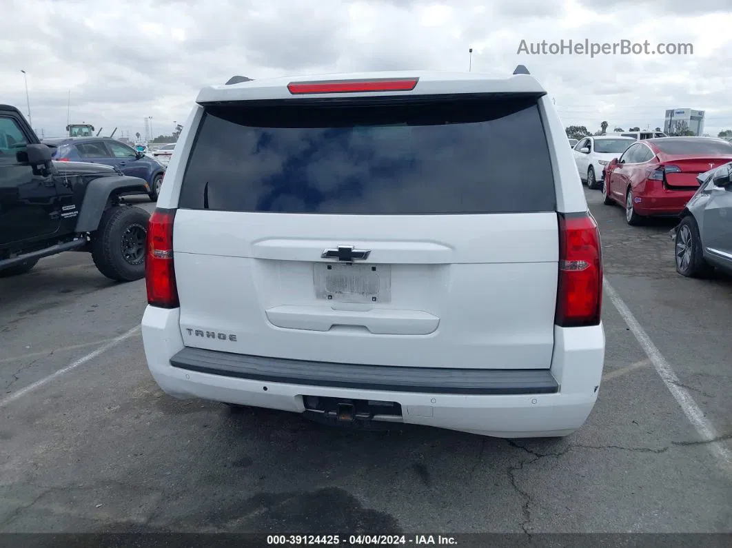 2015 Chevrolet Tahoe Lt White vin: 1GNSCBKCXFR177153