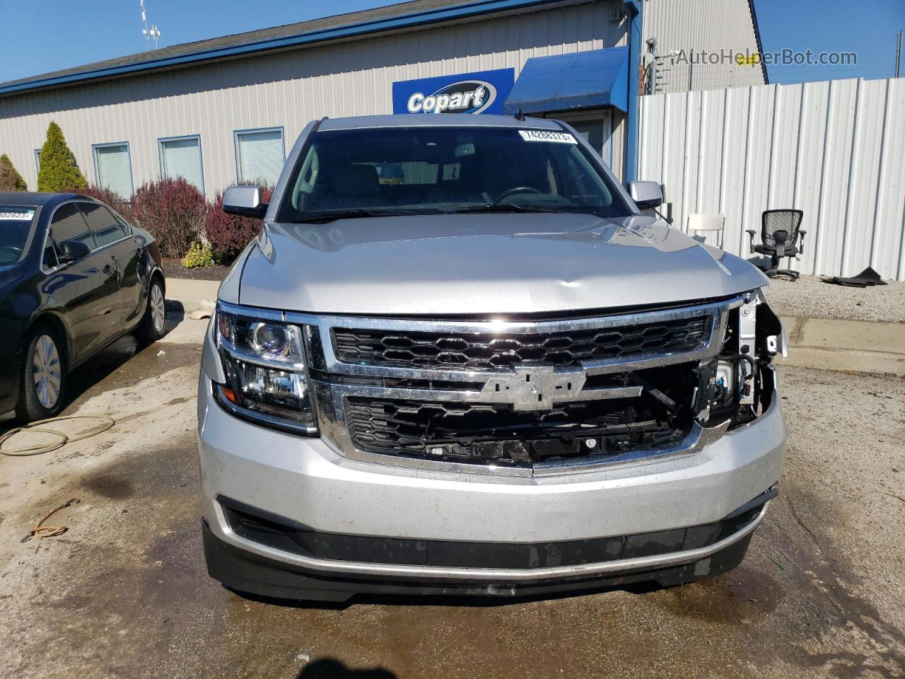 2015 Chevrolet Tahoe C1500 Lt Silver vin: 1GNSCBKCXFR290679