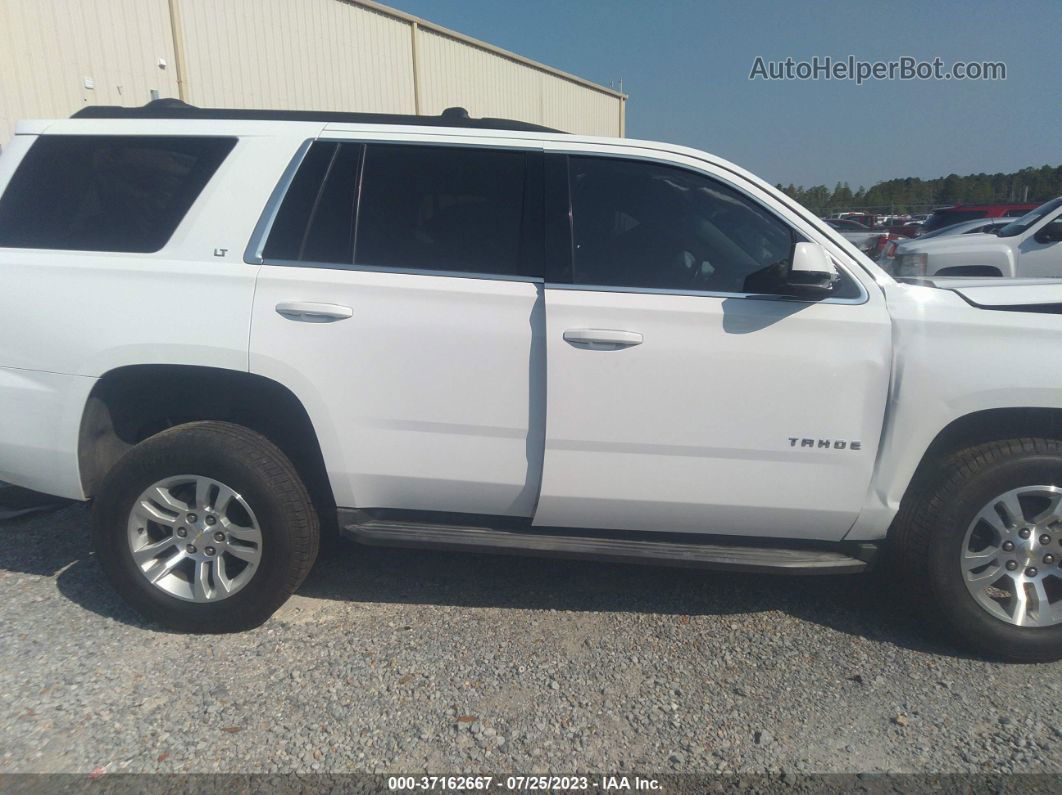 2015 Chevrolet Tahoe Lt White vin: 1GNSCBKCXFR606291