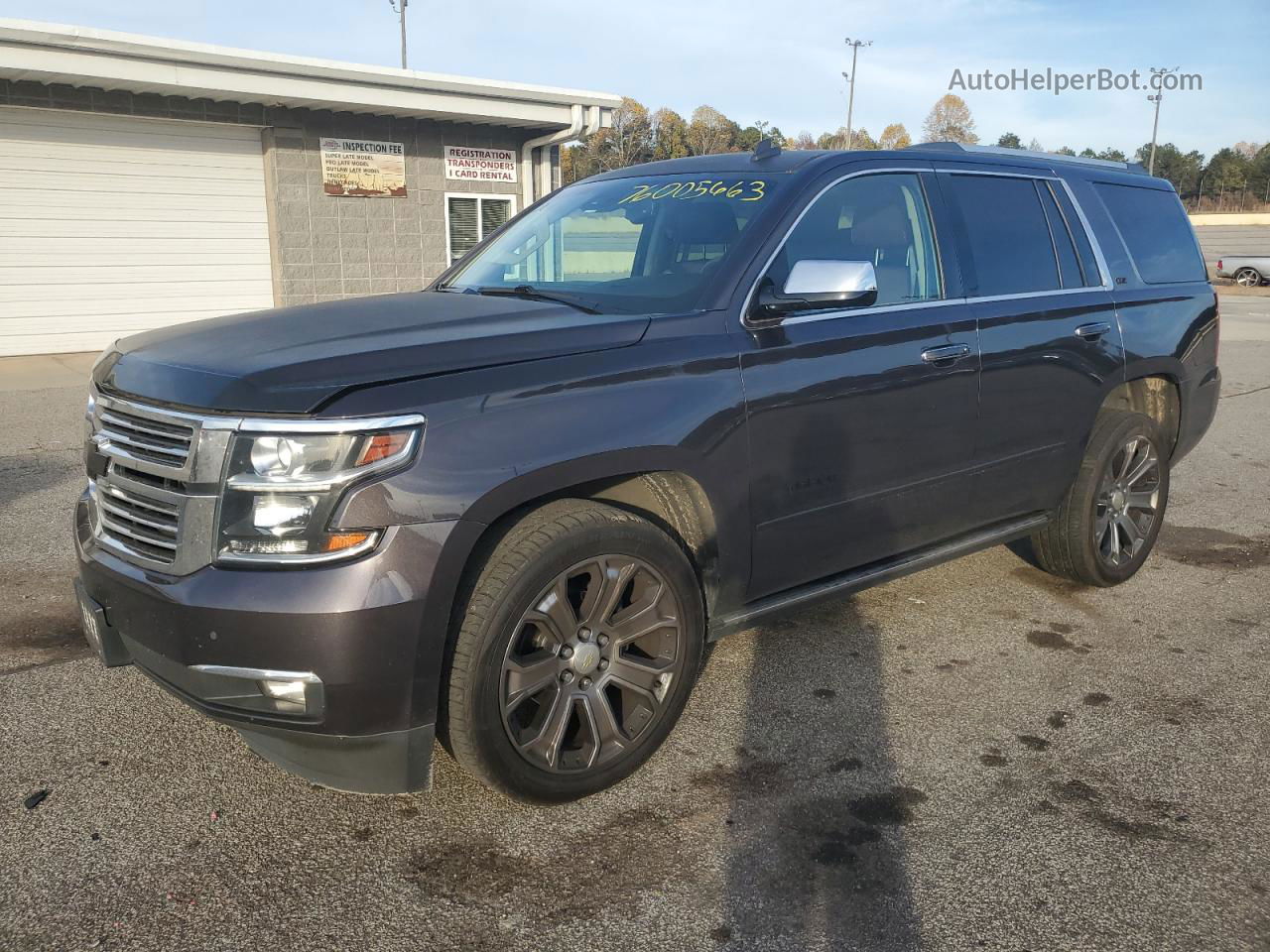 2015 Chevrolet Tahoe C1500 Ltz Gray vin: 1GNSCCKC0FR282208