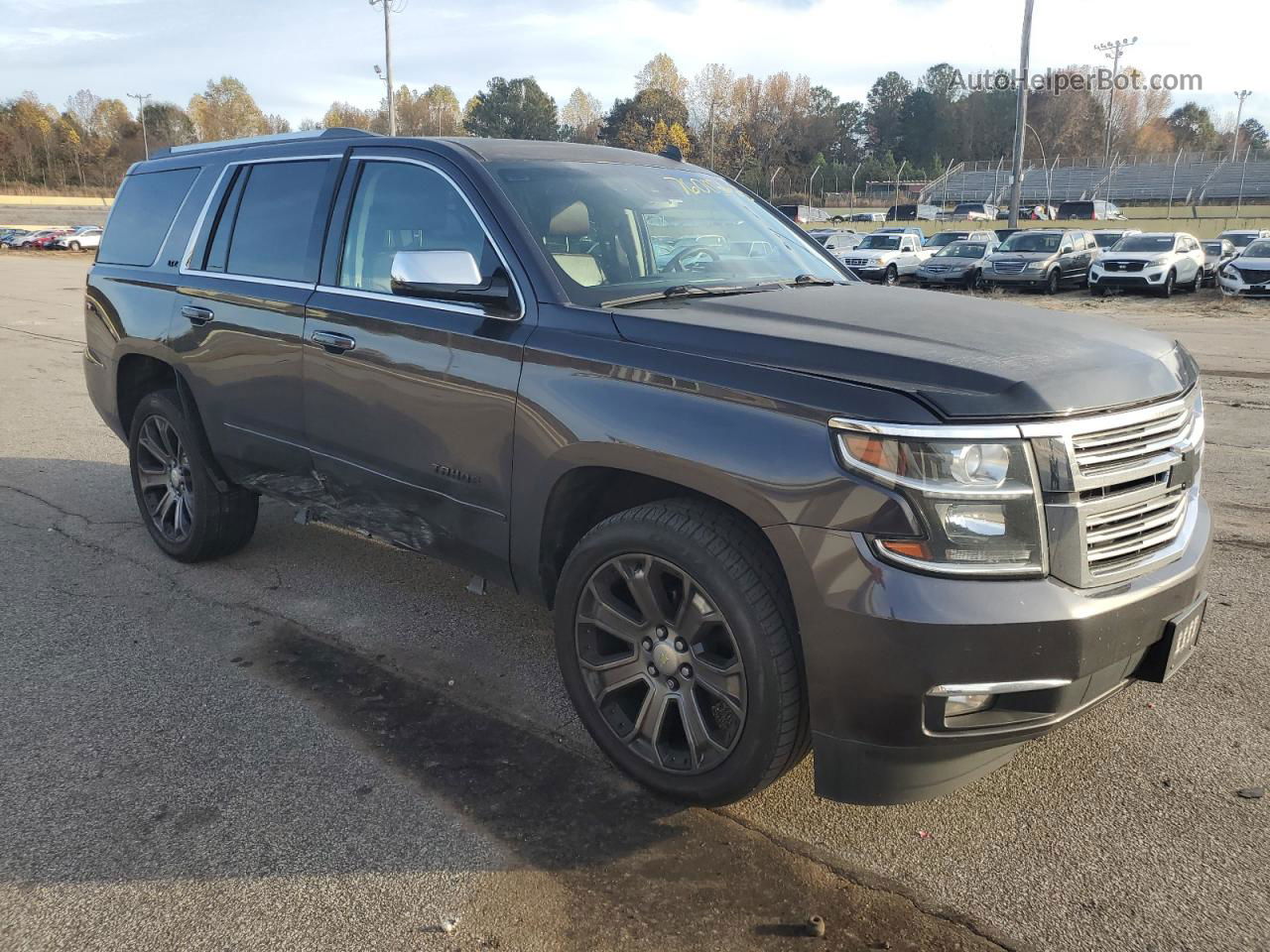 2015 Chevrolet Tahoe C1500 Ltz Gray vin: 1GNSCCKC0FR282208