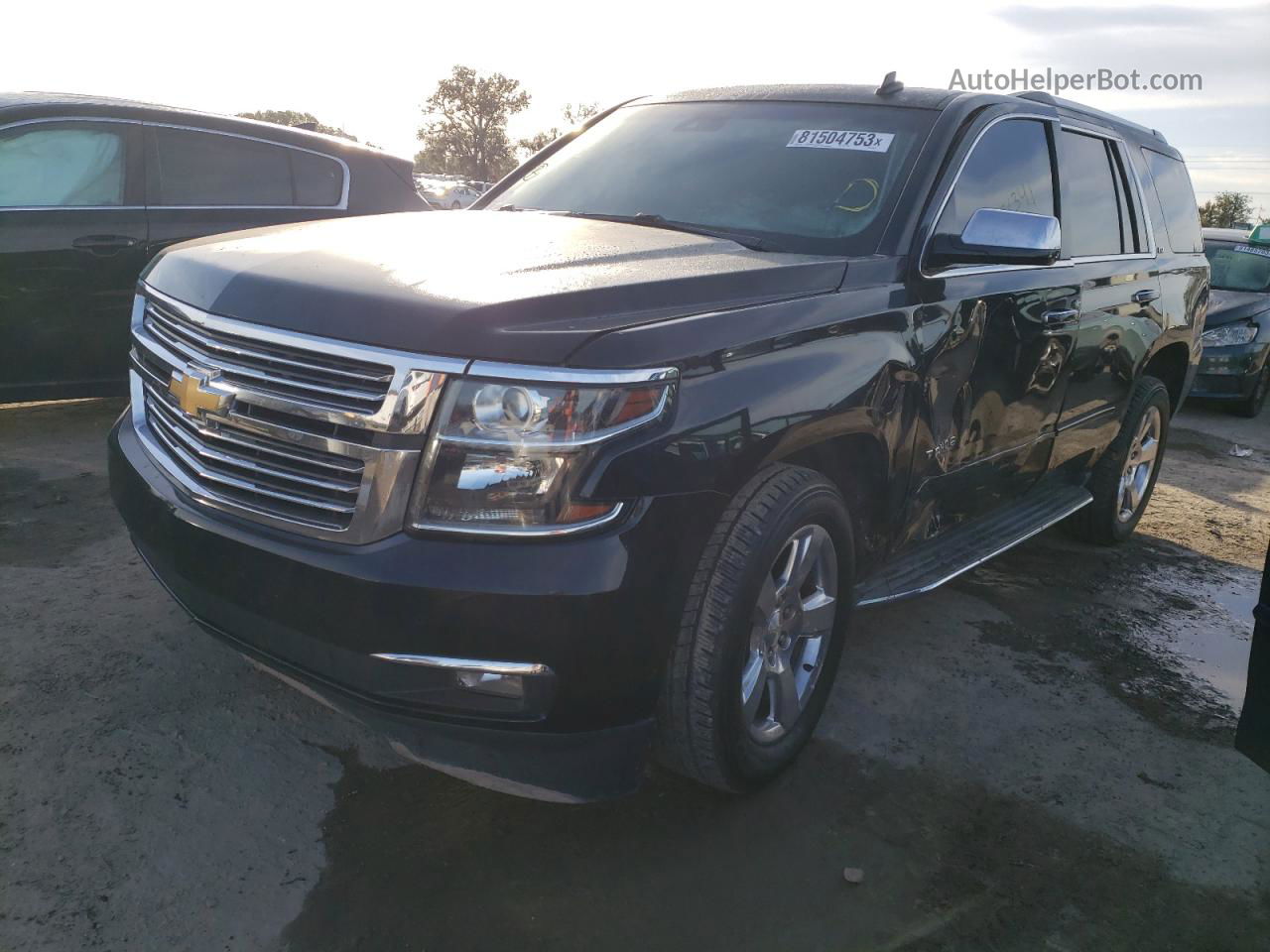 2015 Chevrolet Tahoe C1500 Ltz Black vin: 1GNSCCKC1FR100354