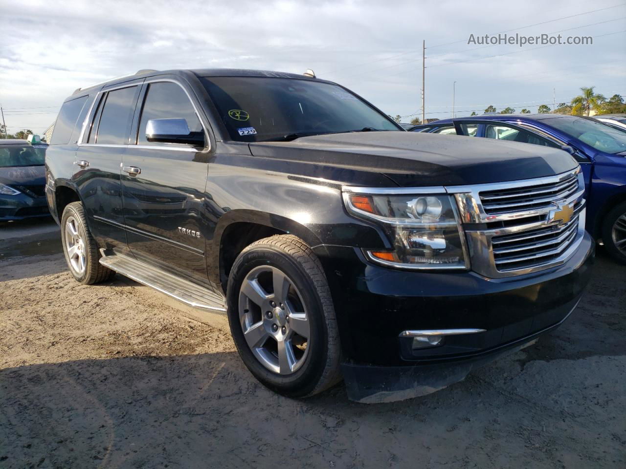 2015 Chevrolet Tahoe C1500 Ltz Black vin: 1GNSCCKC1FR100354