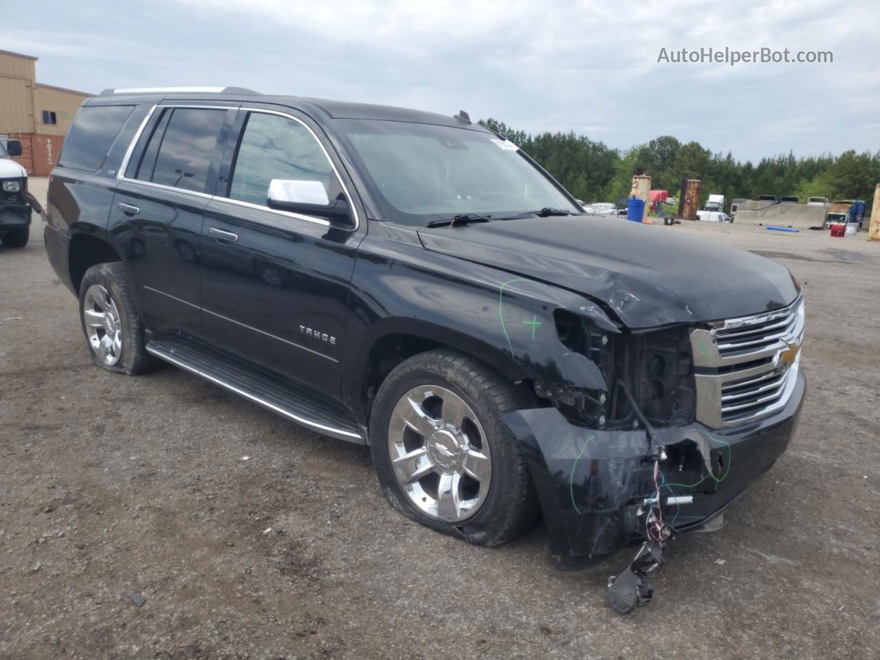 2015 Chevrolet Tahoe C1500 Ltz Black vin: 1GNSCCKC1FR213088