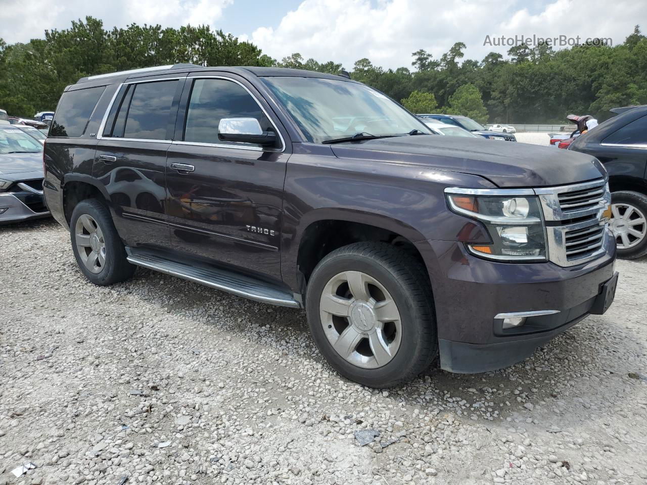 2015 Chevrolet Tahoe C1500 Ltz Purple vin: 1GNSCCKC1FR217223