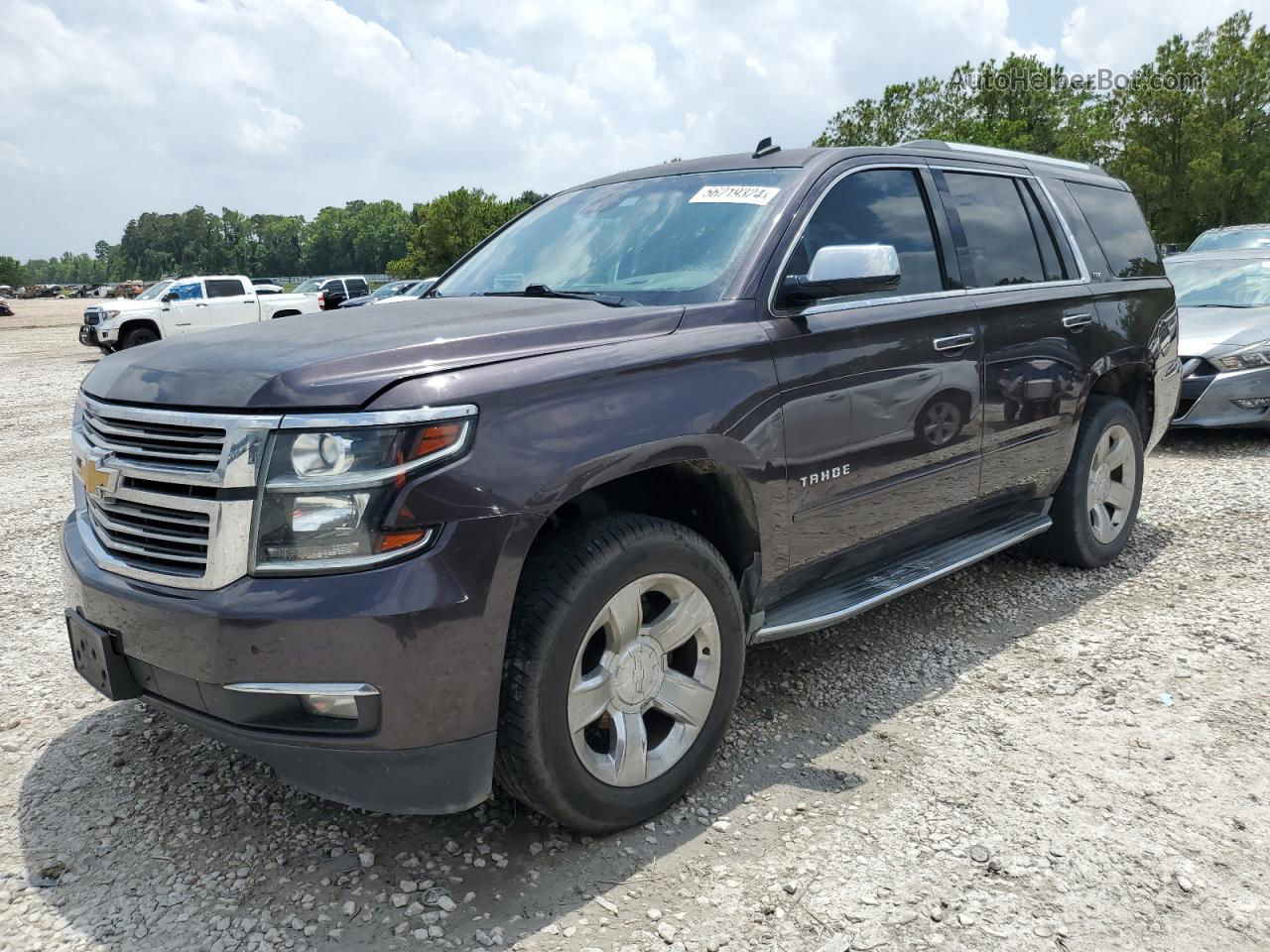 2015 Chevrolet Tahoe C1500 Ltz Purple vin: 1GNSCCKC1FR217223