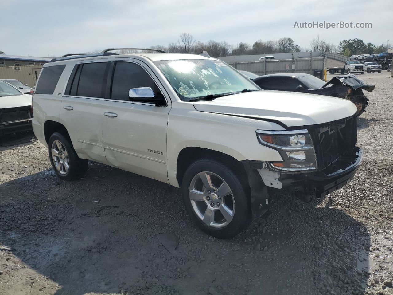 2015 Chevrolet Tahoe C1500 Ltz Cream vin: 1GNSCCKC1FR719097