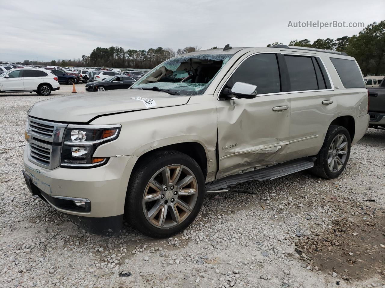 2015 Chevrolet Tahoe C1500 Ltz Tan vin: 1GNSCCKC2FR143052