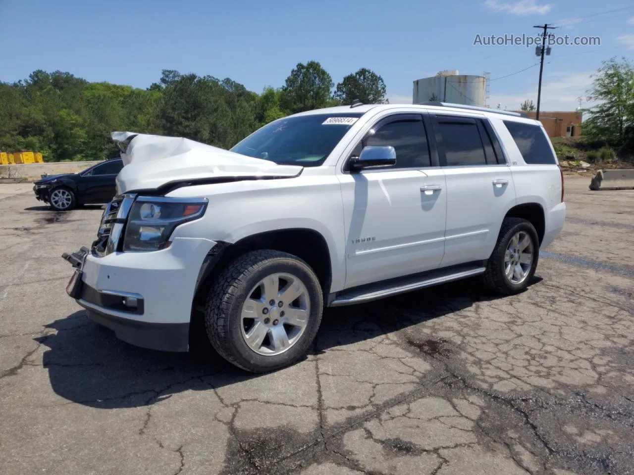 2015 Chevrolet Tahoe C1500 Ltz White vin: 1GNSCCKC2FR199802