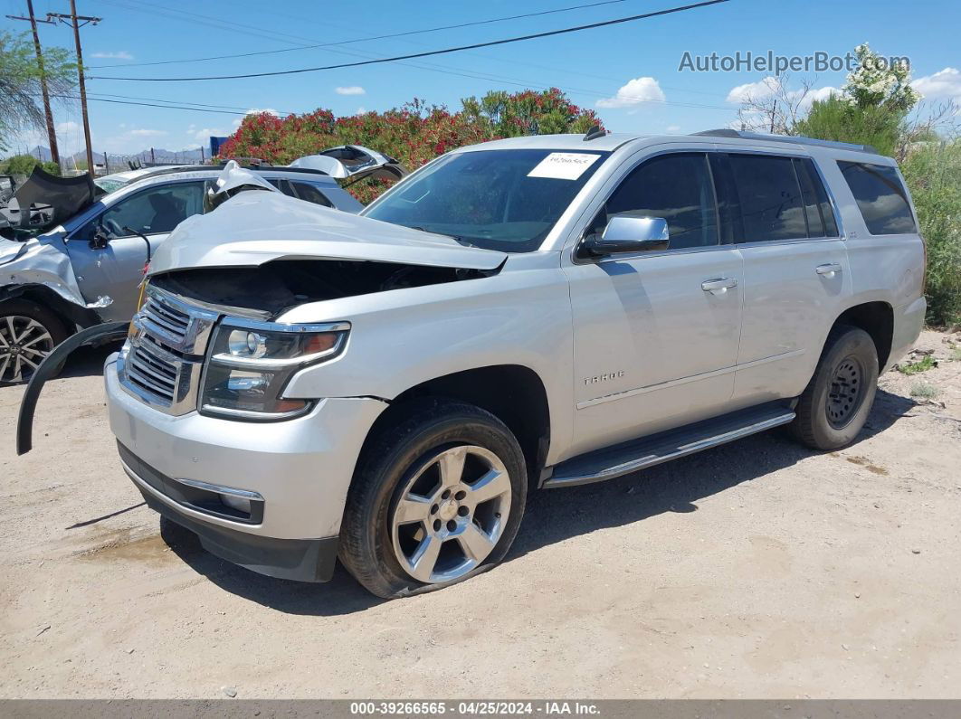 2015 Chevrolet Tahoe Ltz Silver vin: 1GNSCCKC4FR217765