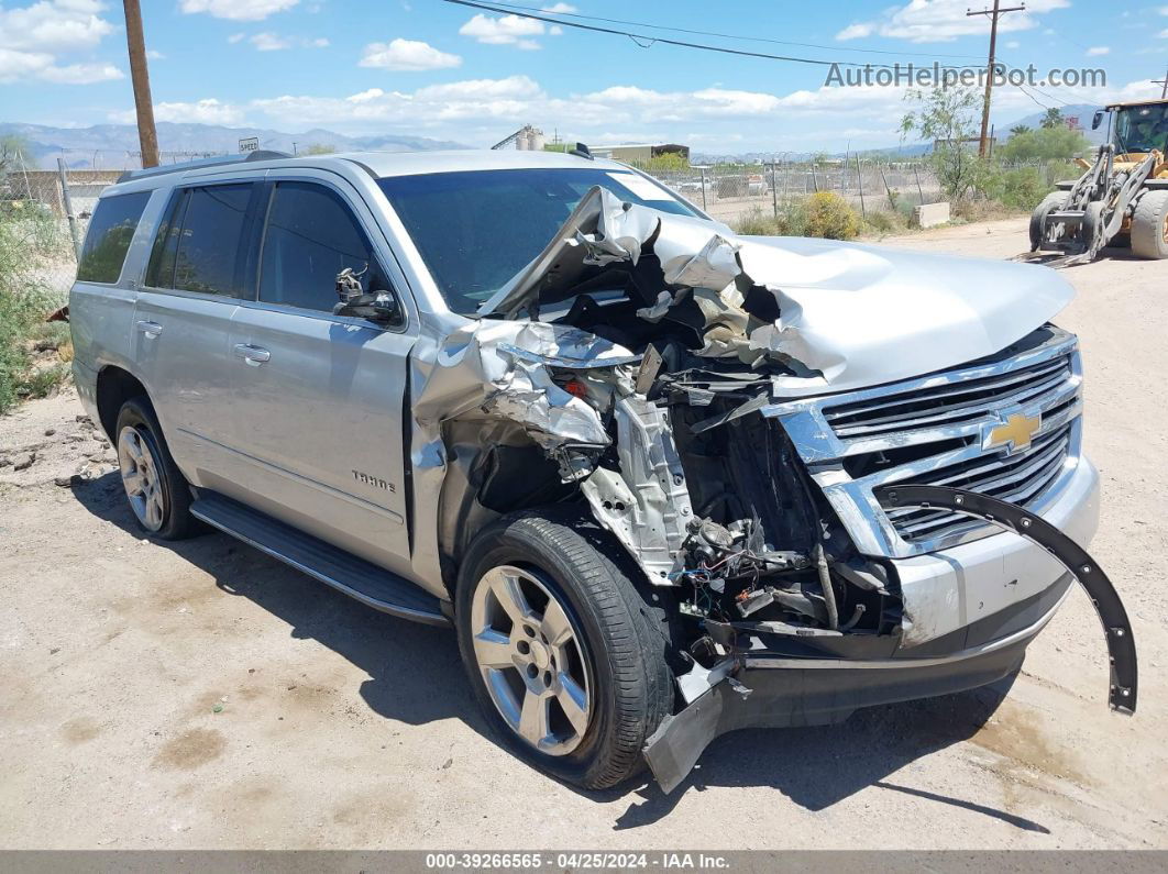 2015 Chevrolet Tahoe Ltz Silver vin: 1GNSCCKC4FR217765